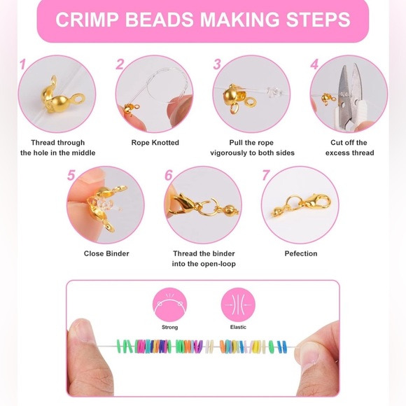 NEW! 5100 Pc Complete Jewelry Making Kit Beads Charms Friendship Bracelets Set - Picture 14 of 16